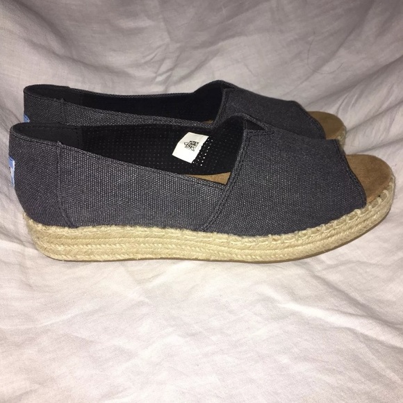 open toe toms espadrilles